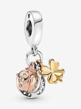 Horseshoe, Clover & Ladybird Dangle Charm